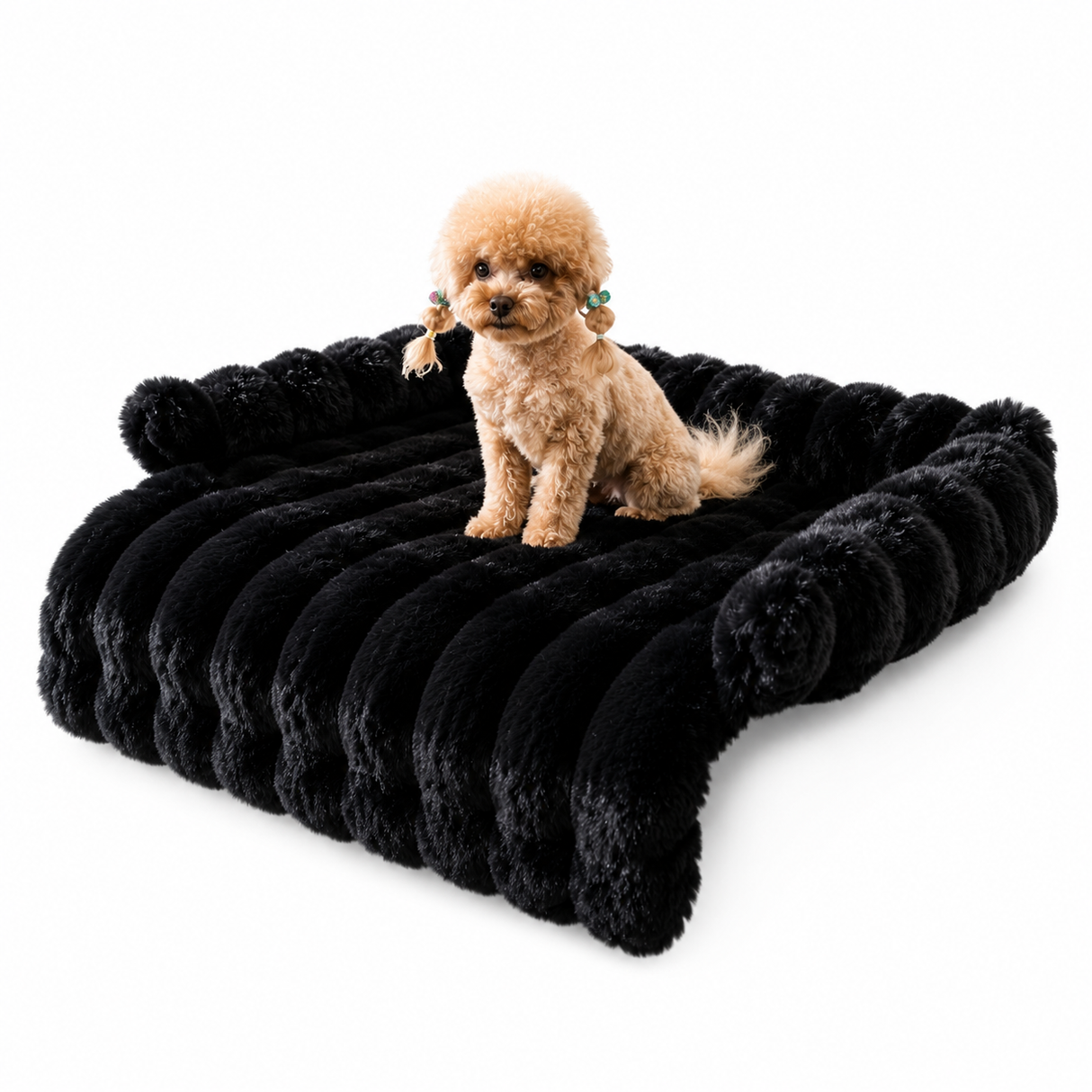 Luxury Dog Sofa Bed Plush Orthopedic Pet Couch Bed Soft Washable Raised Bolster Support Premium Indoor Dog Furniture