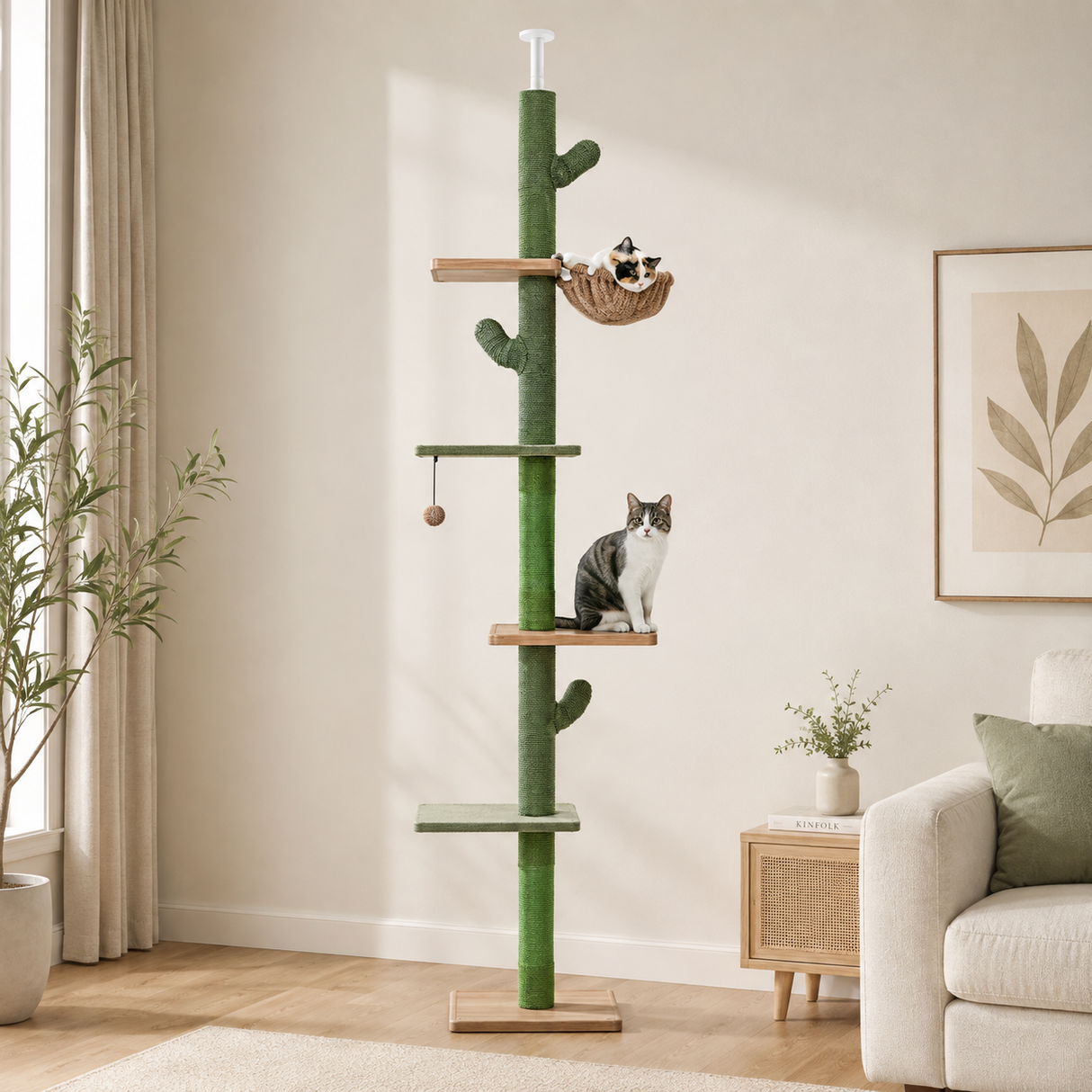Modern Cactus Cat Tree