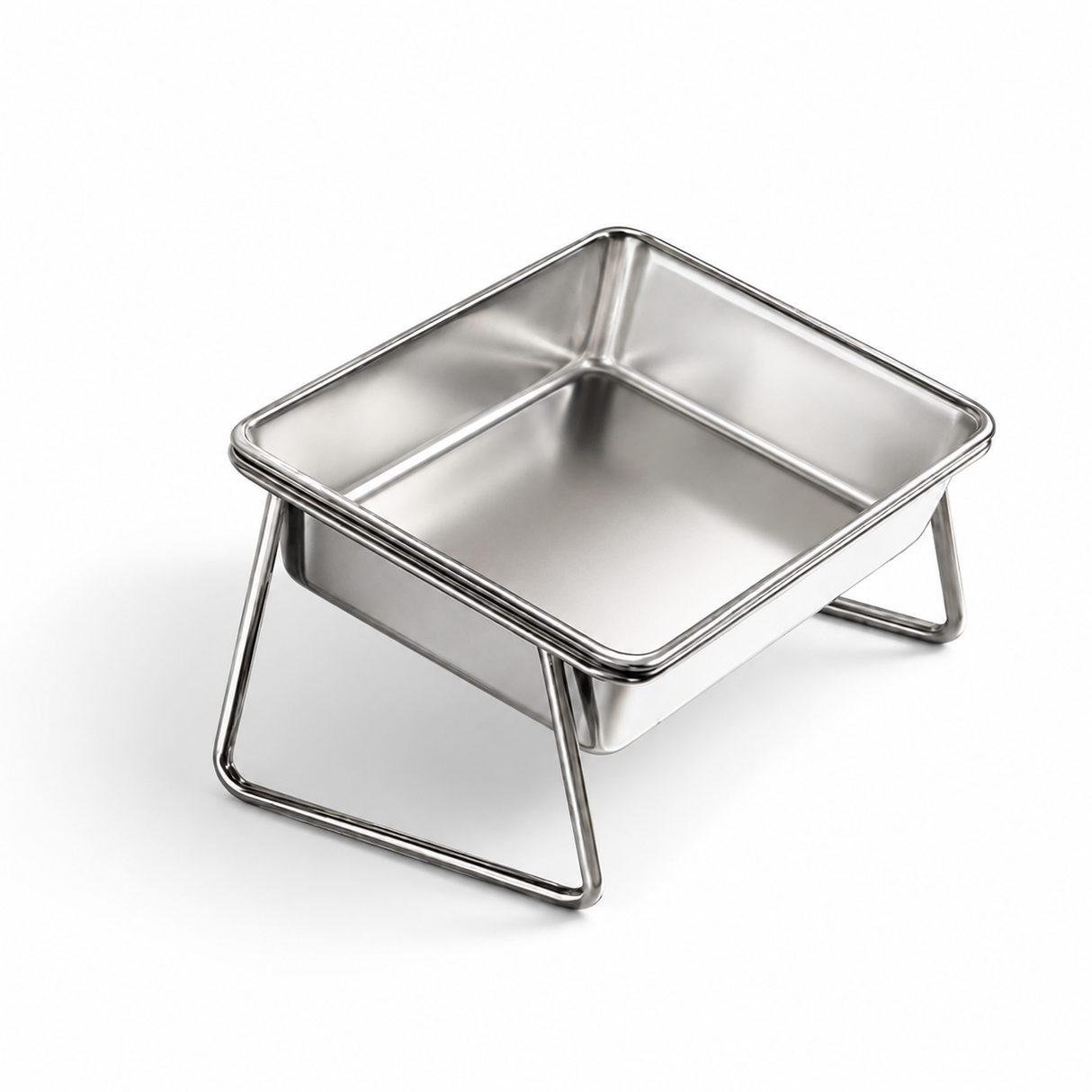 Elevated Stainless Steel Pet Feeder