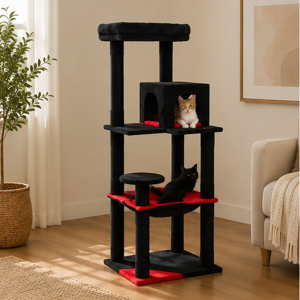 Premium Cat Tree Tower with Hammock