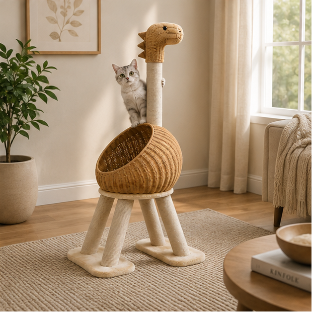 Dinosaur Cat Tree Tower