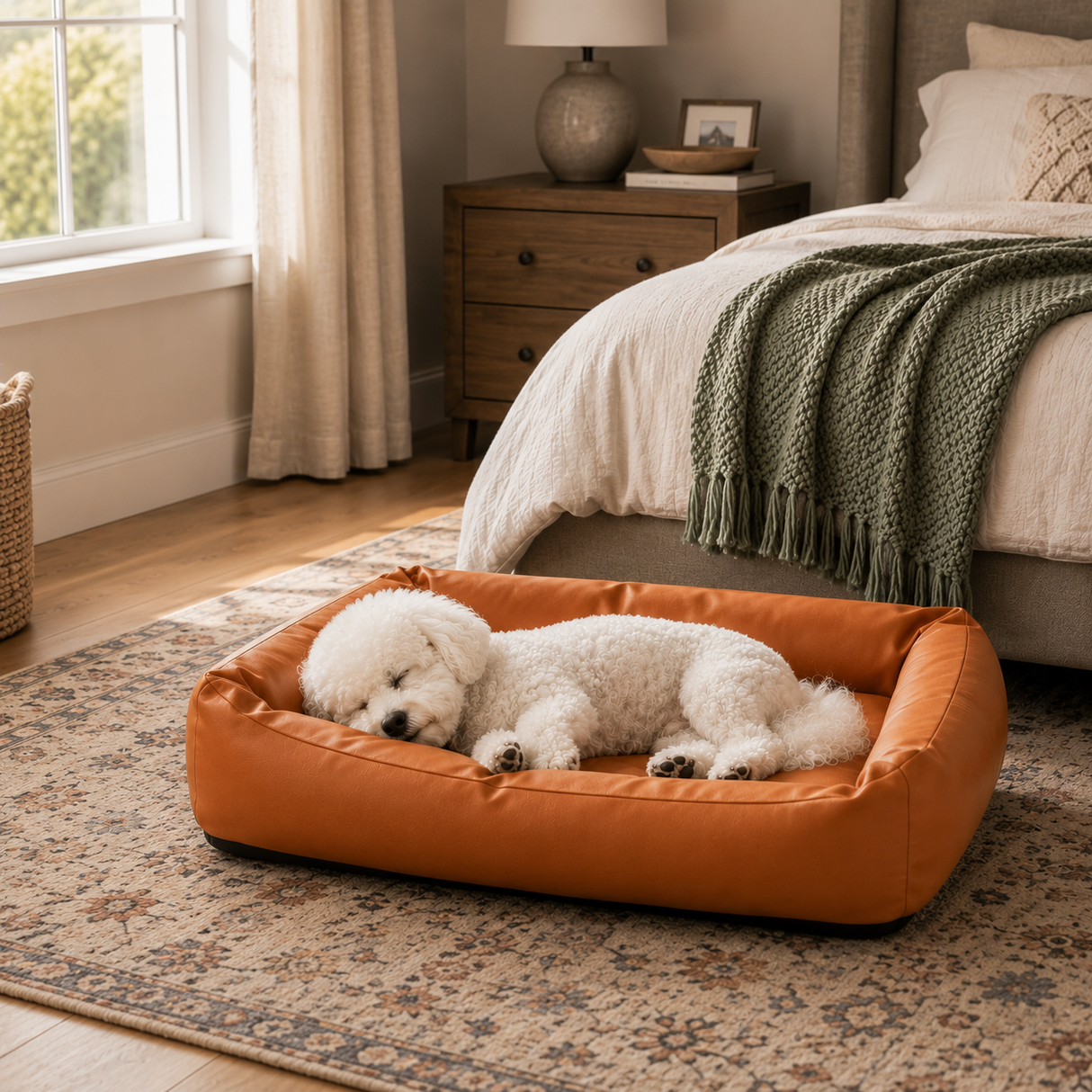 Waterproof Dog Bed Washable Dog Sofa Bed Removable Cover Soft Plush Pet Bed Non Slip Indoor Dog Bed