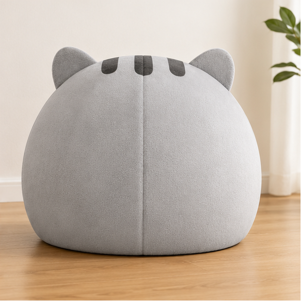 Cartoon Cat Bed Plush Cat Cave House Cozy Indoor Cat Bed Soft Kitten Bed Pet Tent for Small Cats Puppies and Small Dogs