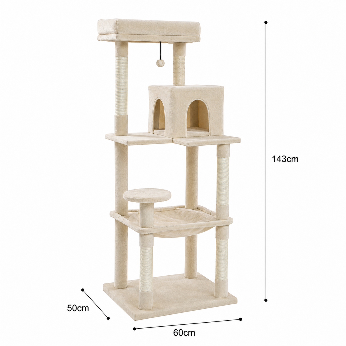 Premium Cat Tree Tower with Hammock