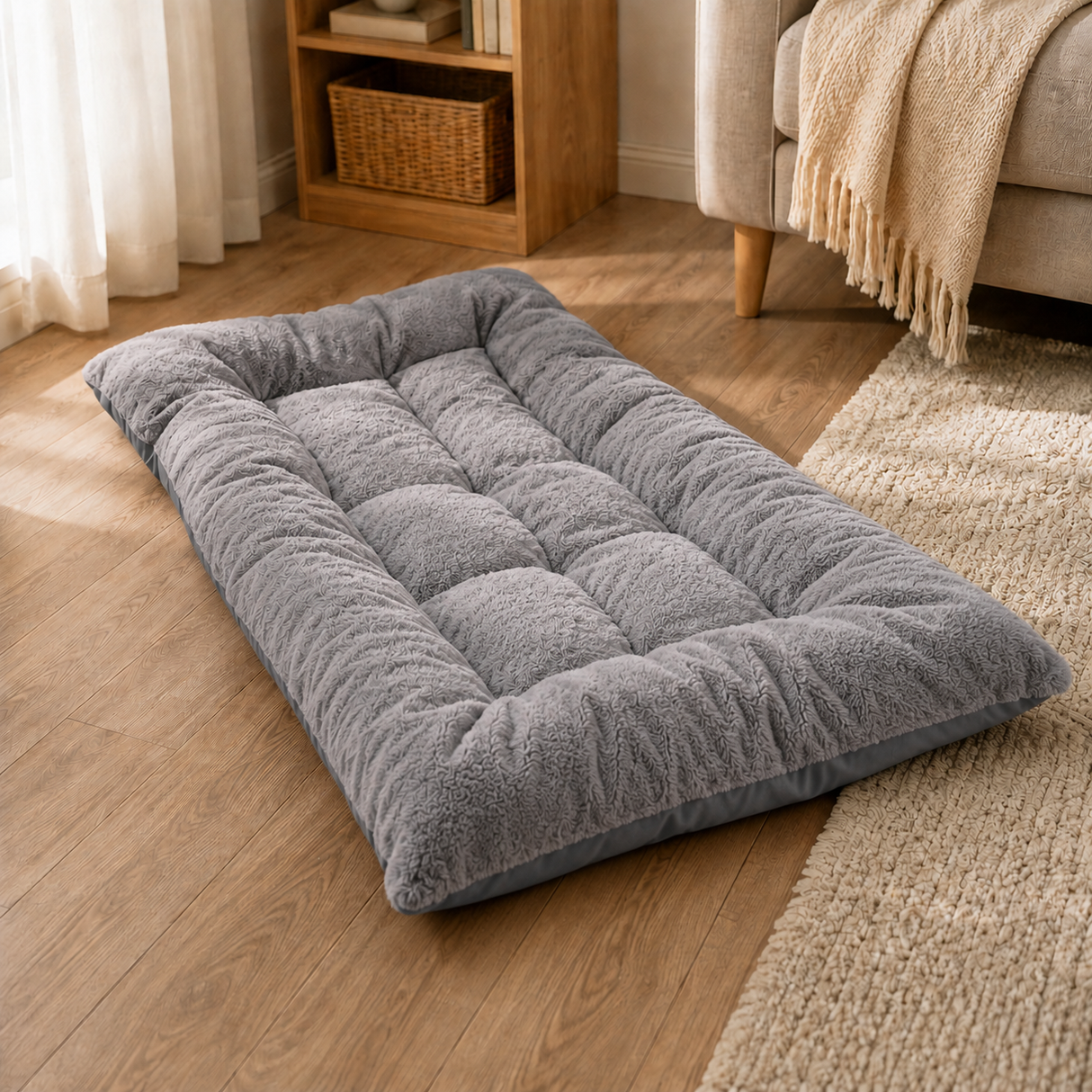 Large Plush Dog Bed