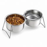 Stainless Steel Elevated Pet Bowls
