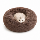 Plush Donut Cat Bed