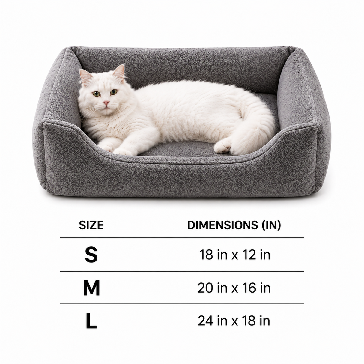 Comfort Bolster Cat Bed