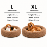 Plush Donut Calming Dog Bed