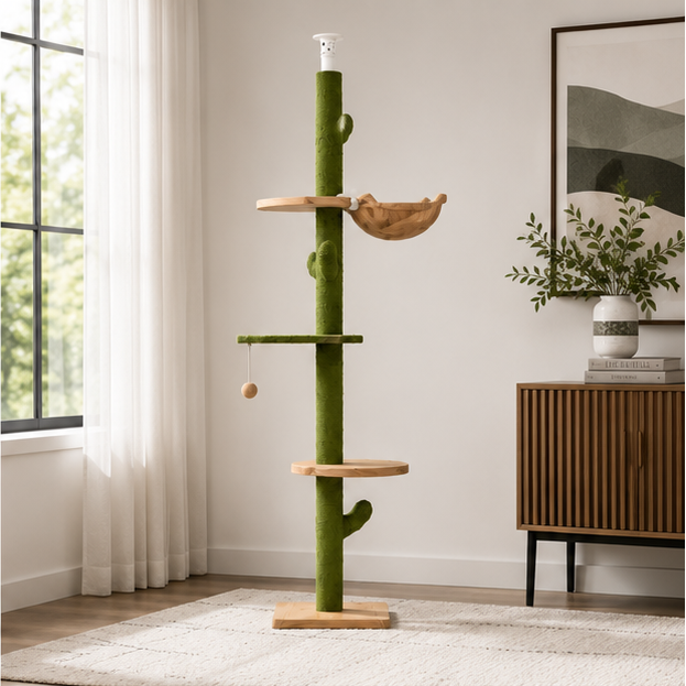 Modern Cactus Cat Tree