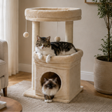 Small Plush Cat Tree with Condo