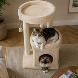 Small Plush Cat Tree with Condo