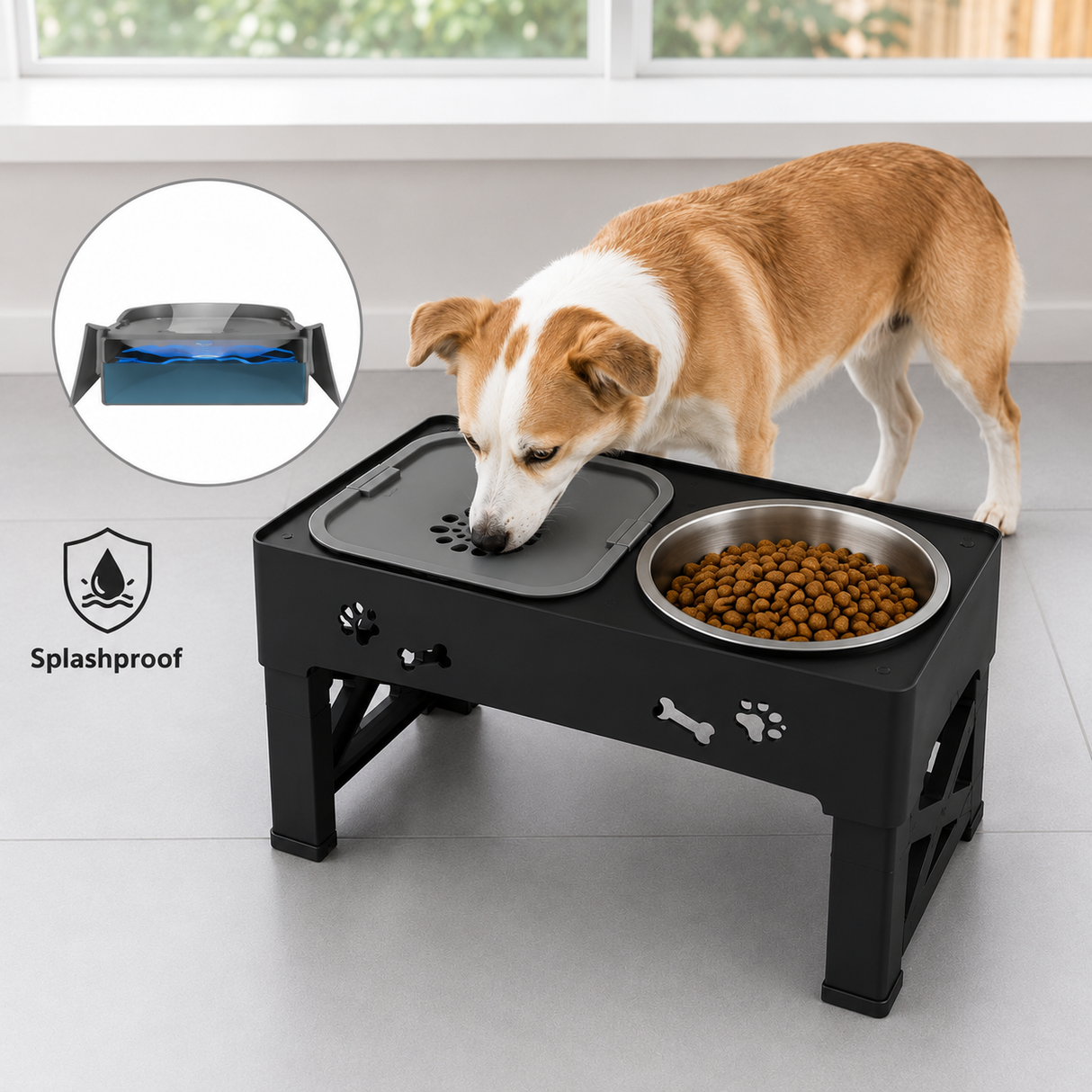 Adjustable Elevated Dog Feeder