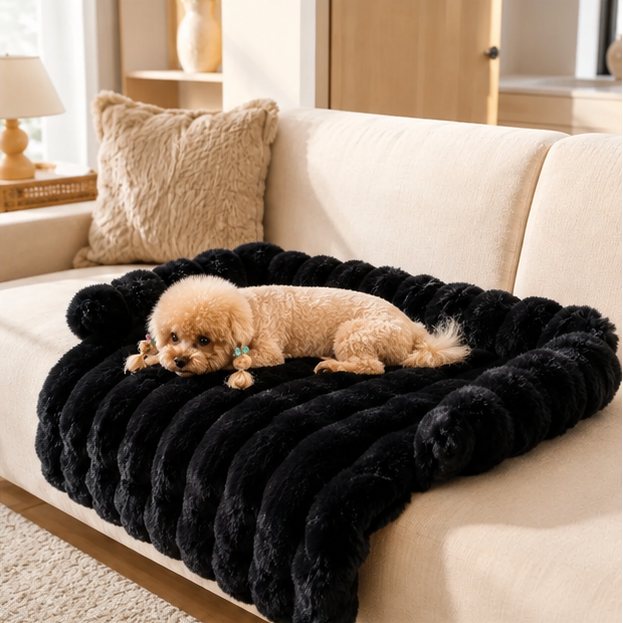 Luxury Dog Sofa Bed Plush Pet Couch