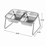 Elevated Stainless Steel Pet Feeder