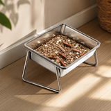 Elevated Stainless Steel Pet Feeder