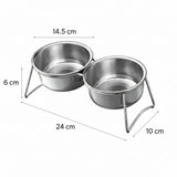 Stainless Steel Elevated Pet Bowls
