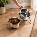 Stainless Steel Elevated Pet Bowls
