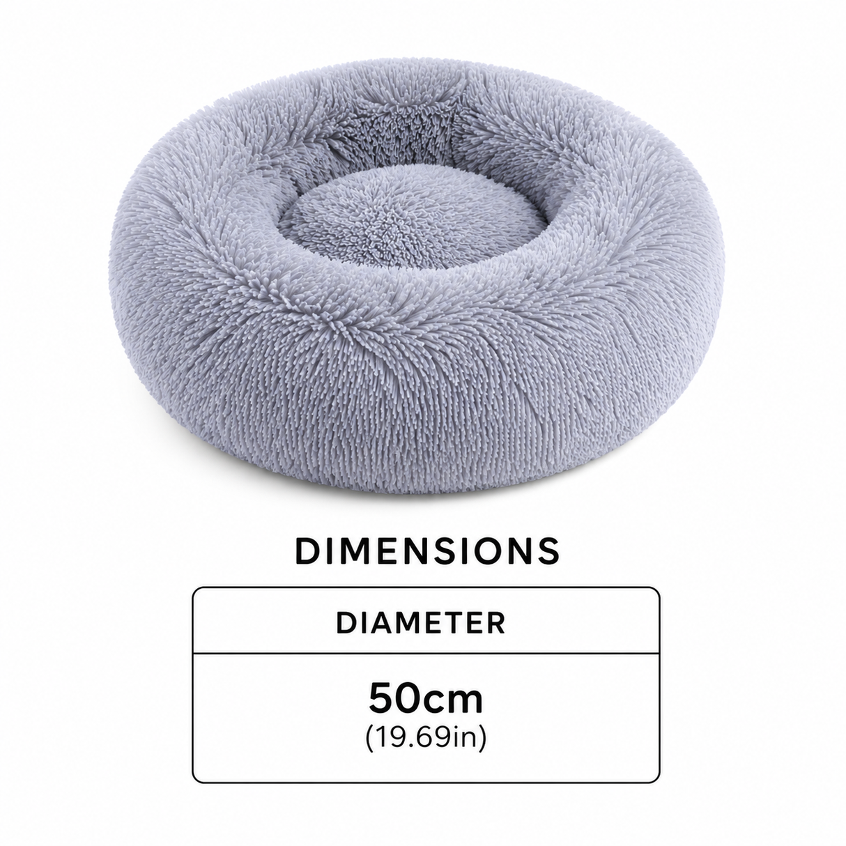 Plush Donut Cat Bed