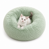 Plush Donut Cat Bed