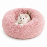 Plush Donut Cat Bed
