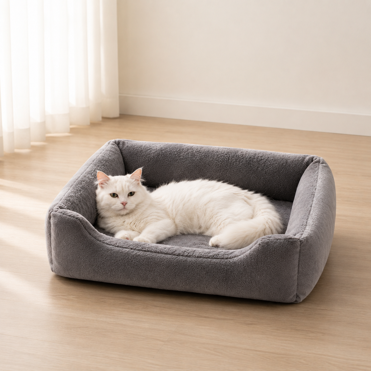 Comfort Bolster Cat Bed