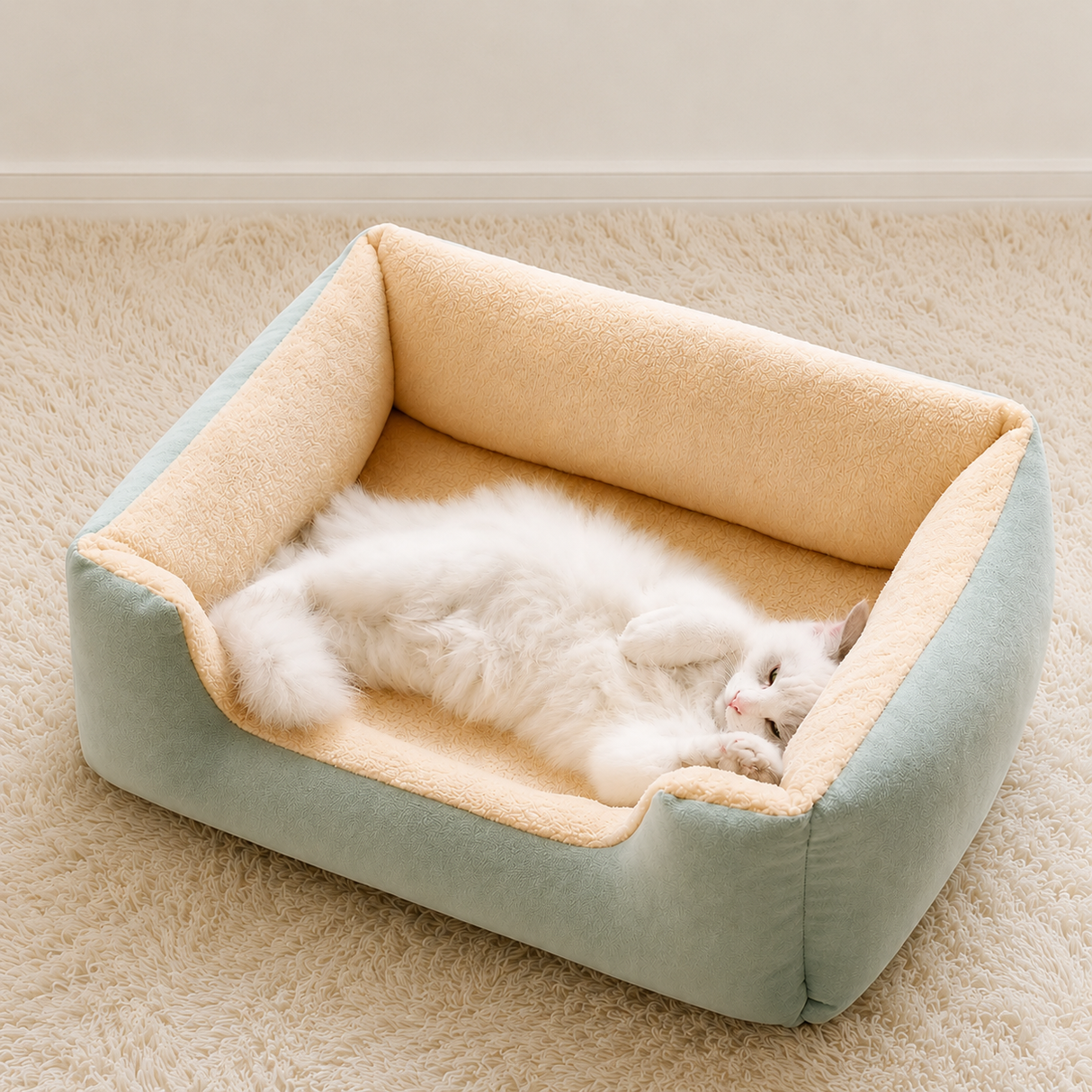 Comfort Bolster Cat Bed