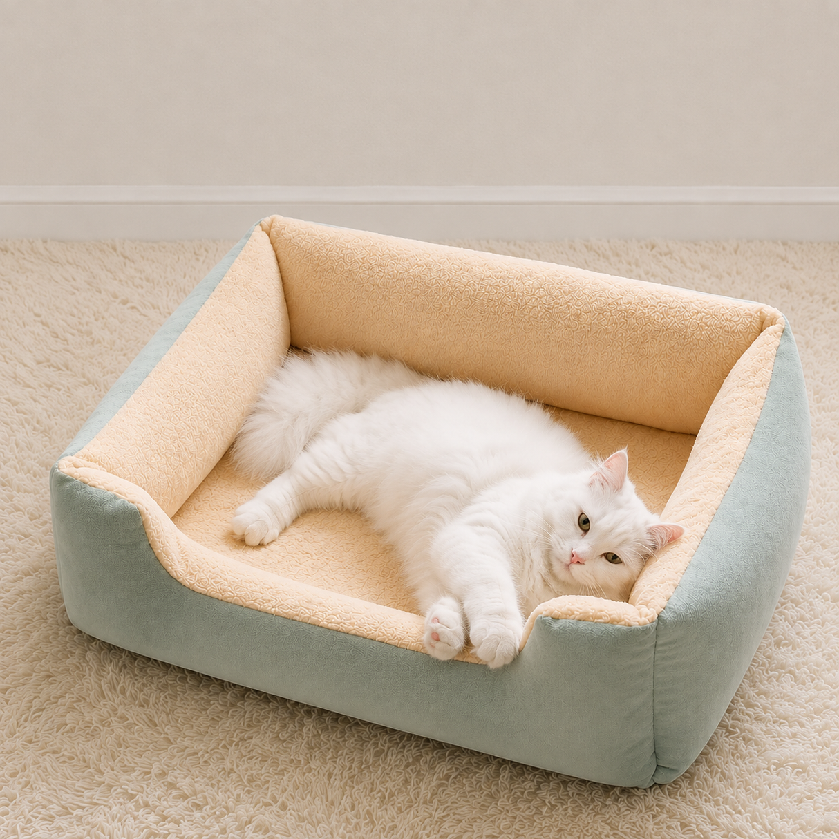 Comfort Bolster Cat Bed