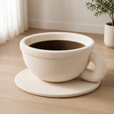 Cozy Coffee Cup Cat Bed
