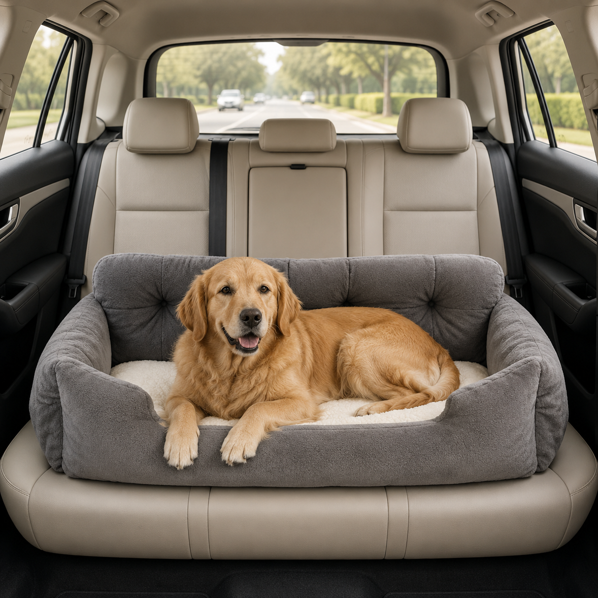 Cozy Backseat Travel Dog Bed