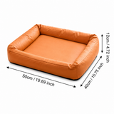 Waterproof Dog Bed Washable Dog Sofa Bed Removable Cover Soft Plush Pet Bed Non Slip Indoor Dog Bed