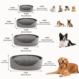 Washable Plush Dog Bed Soft Cozy Dog Sofa Bed Calming Pet Bed Machine Washable Luxury Dog Bed for Small Medium Large Dogs