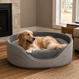 Washable Plush Dog Bed Soft Cozy Dog Sofa Bed Calming Pet Bed Machine Washable Luxury Dog Bed for Small Medium Large Dogs