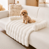 Luxury Dog Sofa Bed Plush Orthopedic Pet Couch Bed Soft Washable Raised Bolster Support Premium Indoor Dog Furniture